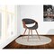 Armen Living Butterfly Mid-Century Dining Chair in Walnut Finish and Charcoal Fabric LCBUCHWACH - alternate 7
